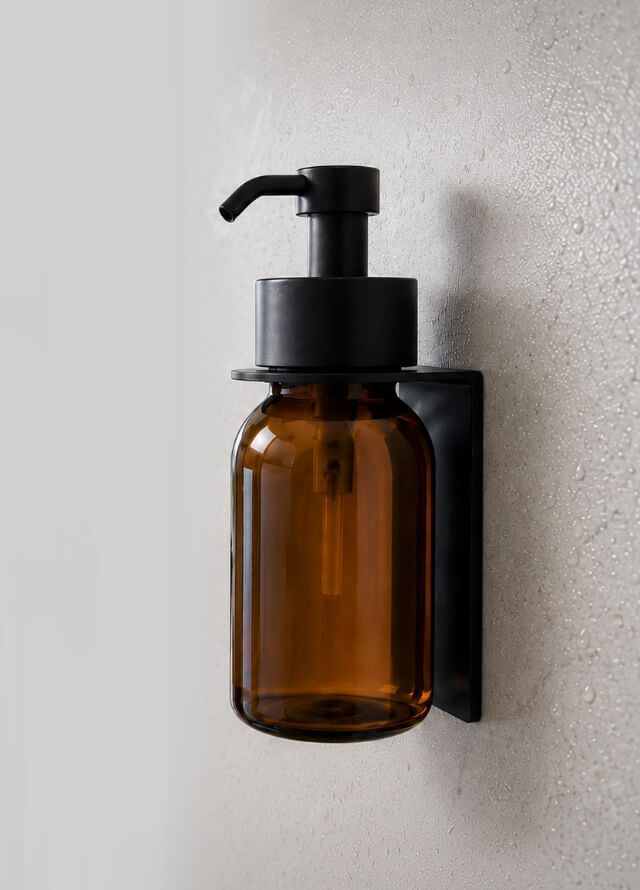 Glasflasche Bernstein
