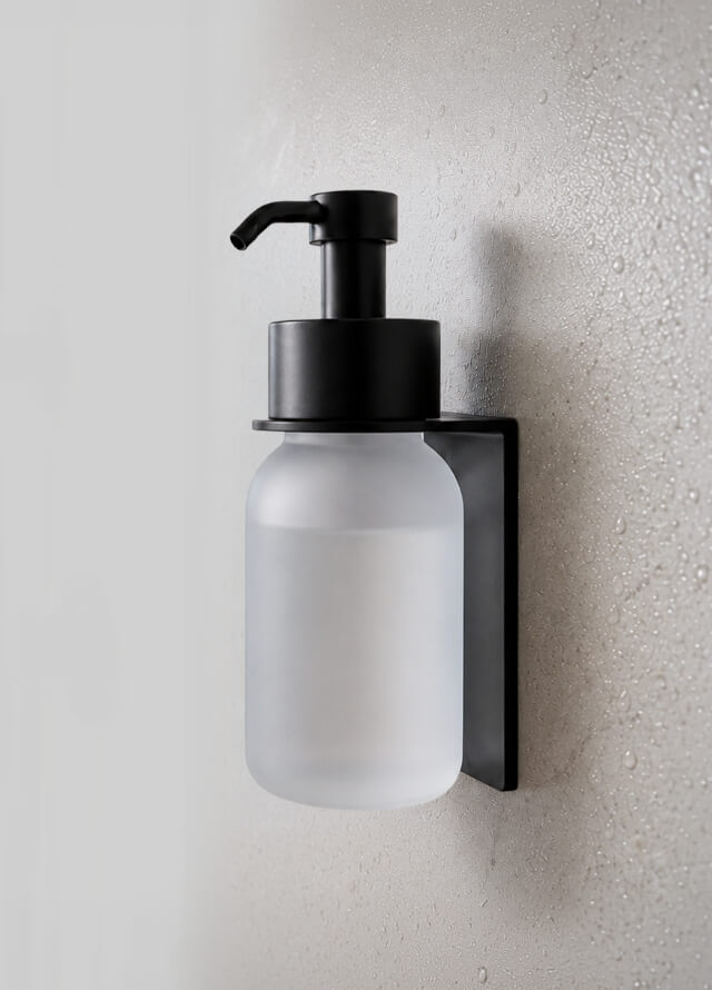 Glasflasche Milchglas