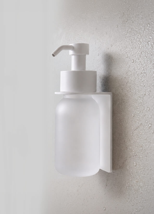 Glasflasche weiß